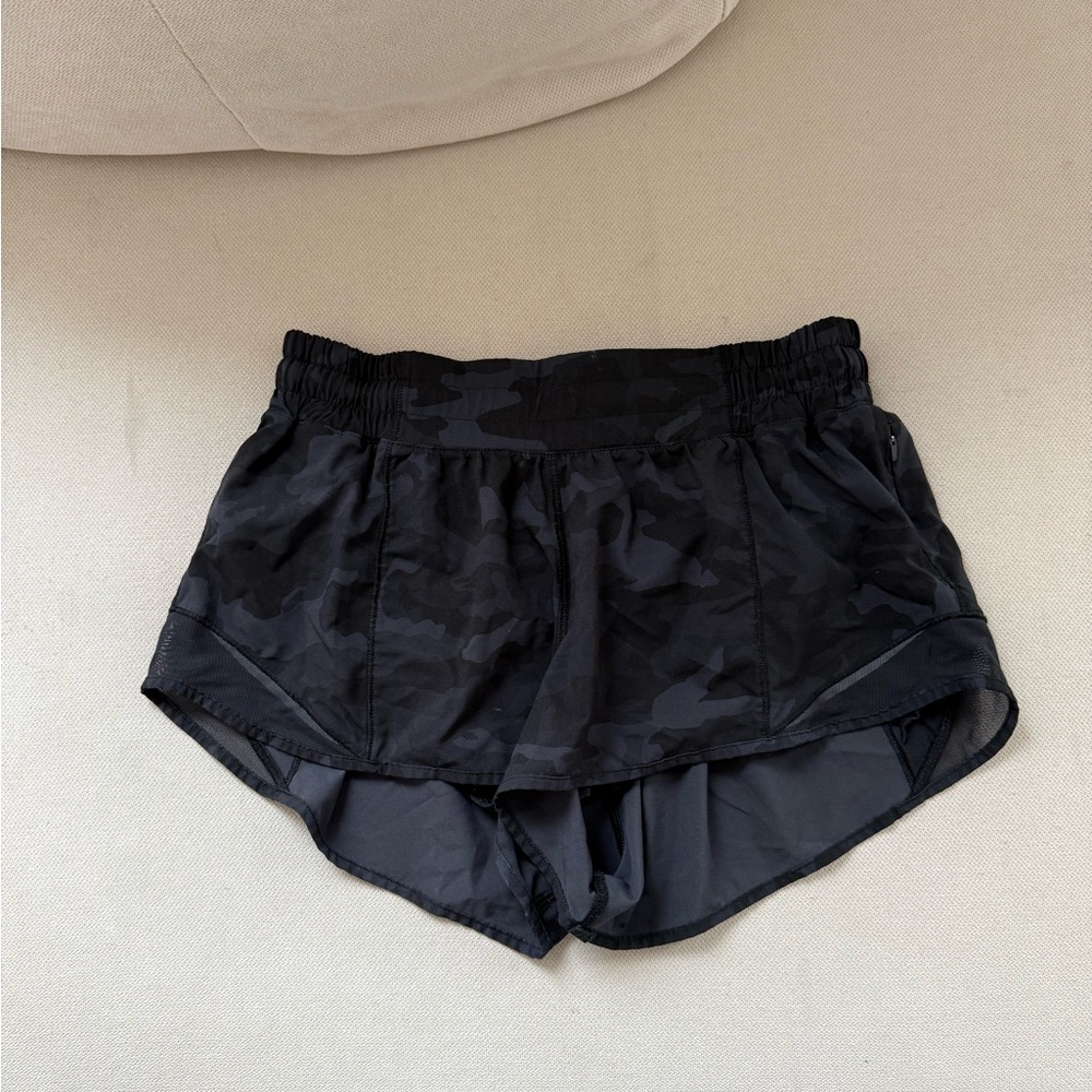 lululemon athletica Black Camouflage Athletic Shorts